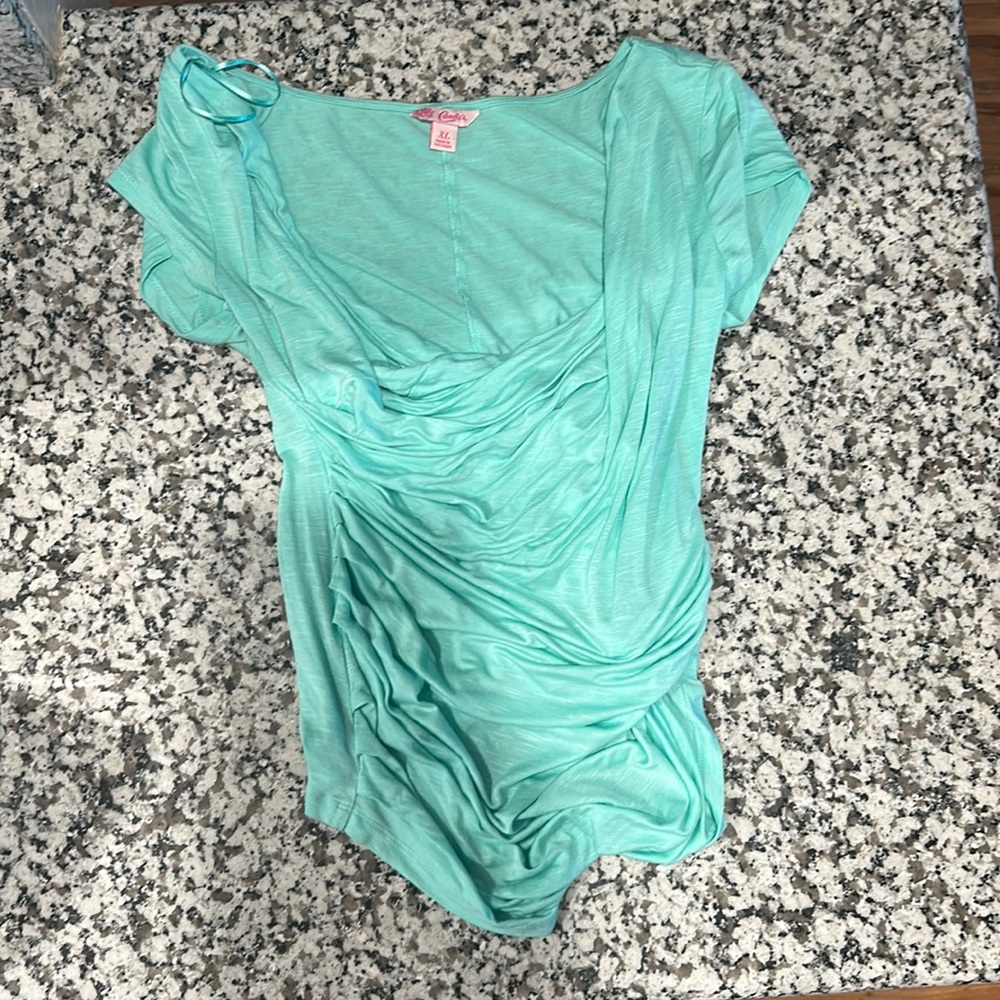 Candies teal women’s top, Size XL